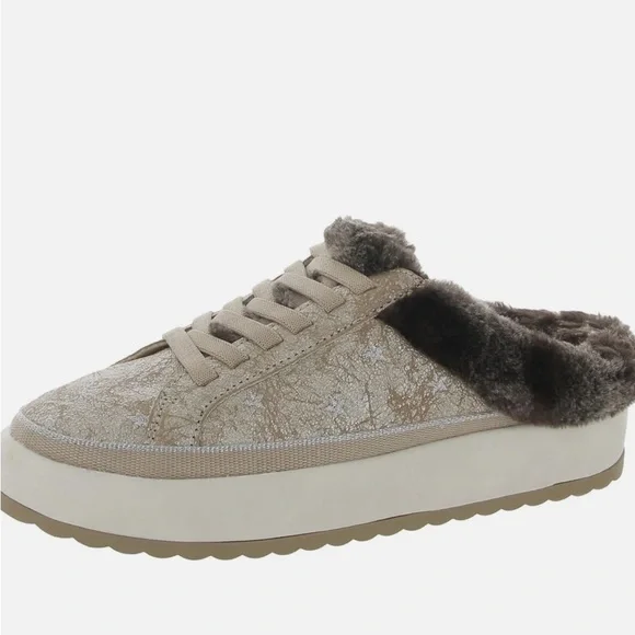 Scholl's Shoes Drscholls Mellow Mule Womens Faux Fur Lined